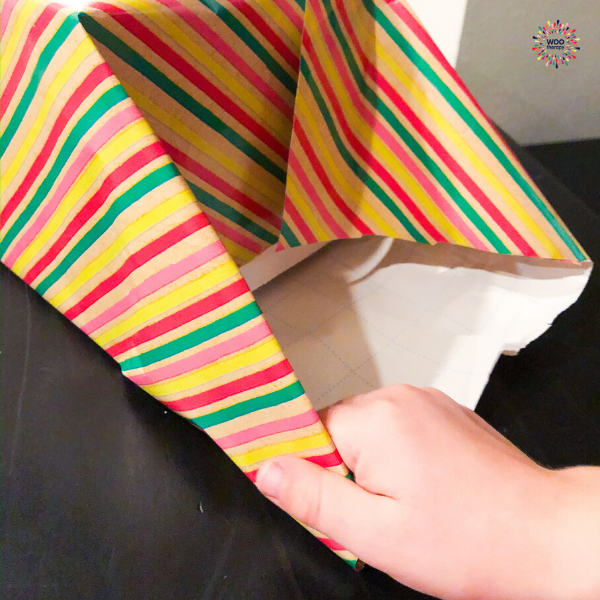 Fine Motor skills required to crease the paper while folding corners.