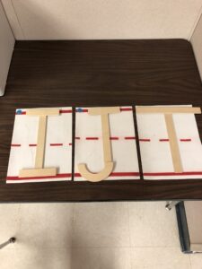 Use Learning without Tears wood pieces for letter formation