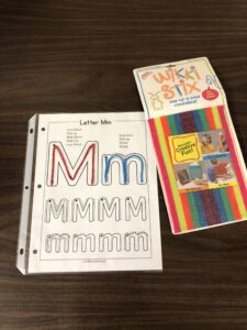 Form wikki stix to build letters