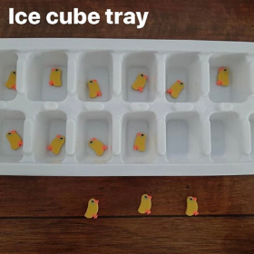 Ice cubes trays help target fine motor skills and can improve a child's grasp pattern.